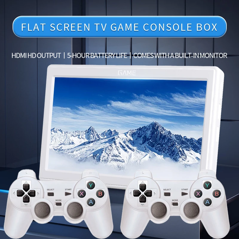 XP18 TV Game Console HDMI Output 7'' Screen Portable Video Console Wireless Controller Supports Simulator 4000mAh Battery_voghion.com
