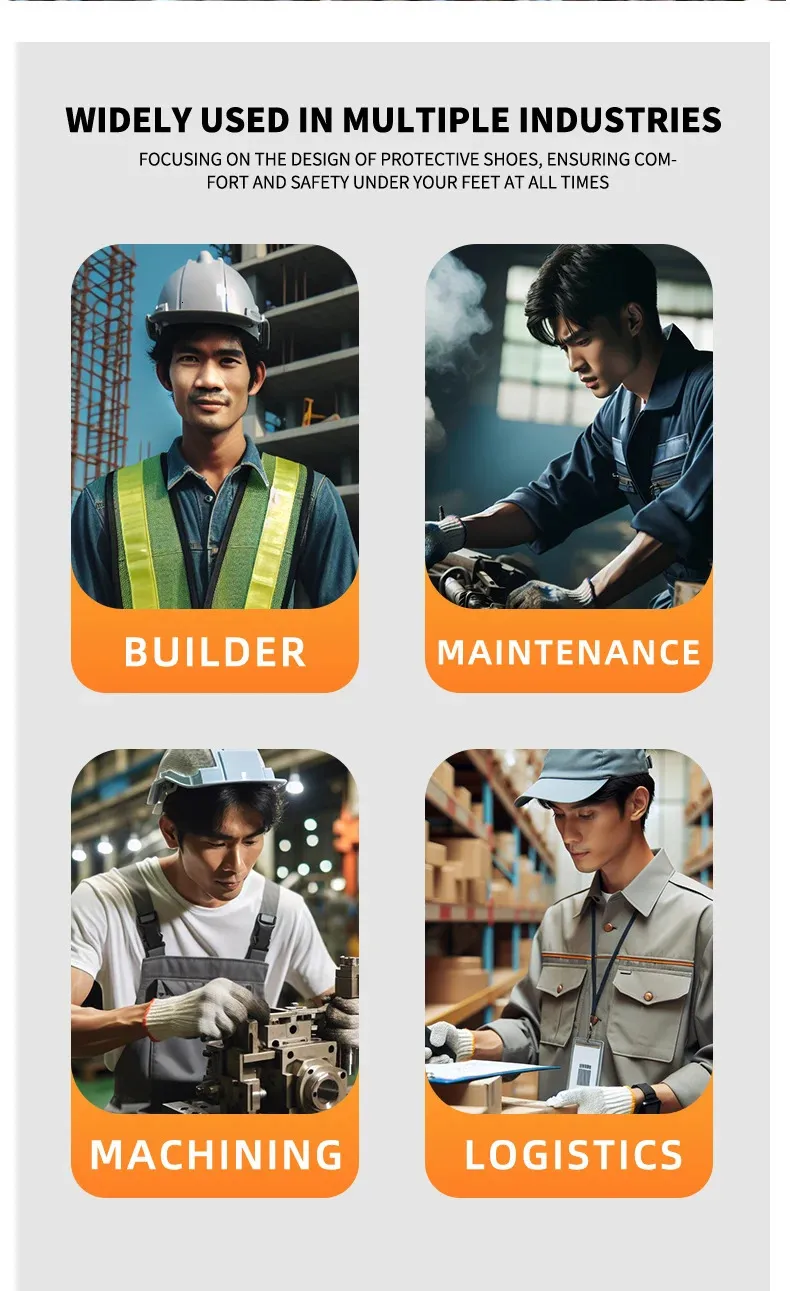 Men's Safety Boots Breathable Protective Work Footwear Steel Cap_voghion.com