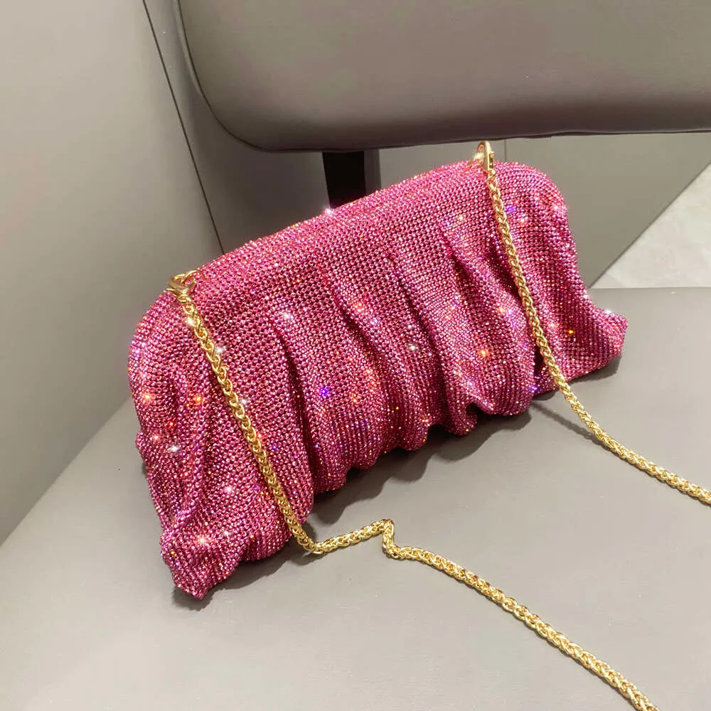 Pochettes de soirée faites à la main avec poignée brillante, nouveaux sacs à main et sacs à main pliables de créateur pour fête de mariage de haute qualité_voghion.com