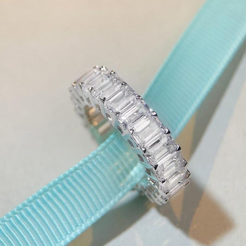 Anello Tancise S Sterg Sier Row da donna con taglio a pagoda in acciaio ad alto tenore di carbonio HW_voghion.com