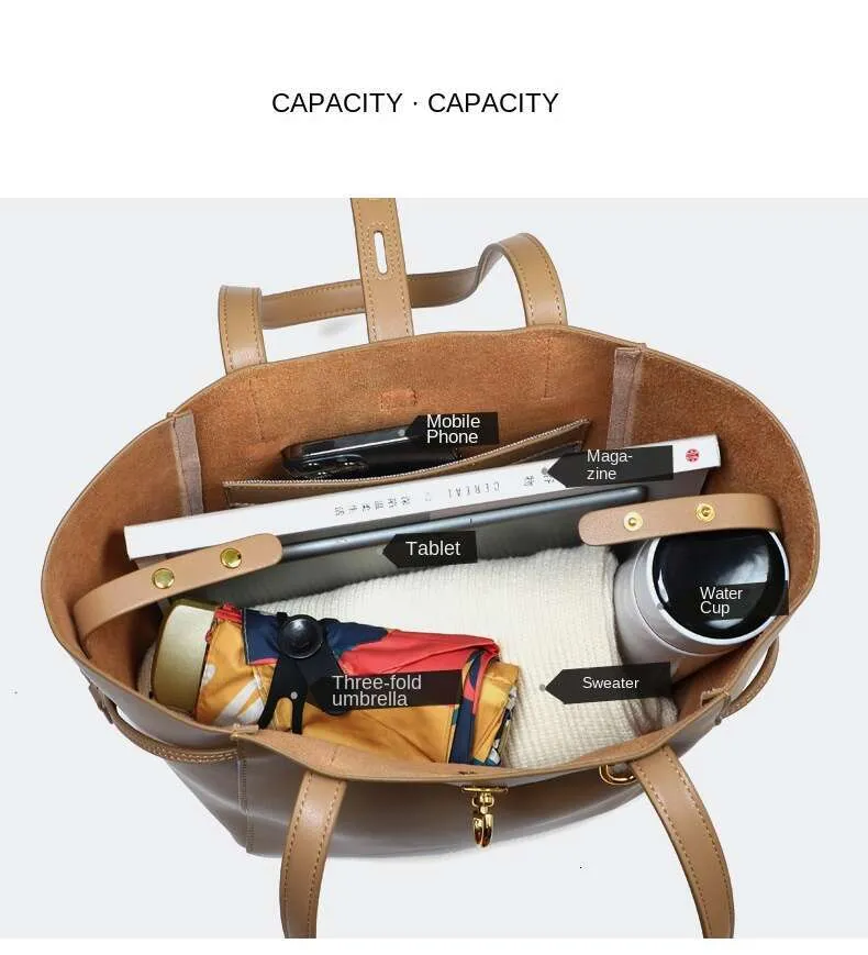 Sac fourre-tout en cuir véritable pour femme, nouveau sac à main en cuir de vache, grande capacité, mode maman, sacs à bandoulière_voghion.com