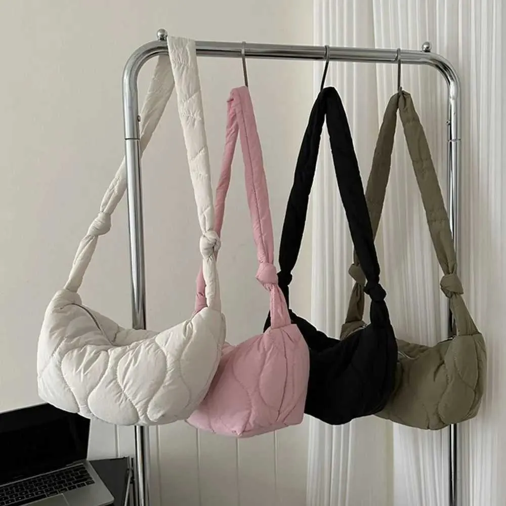 Gesteppte Umhängetasche Für Damen Große Puffy Schultertasche_voghion.com