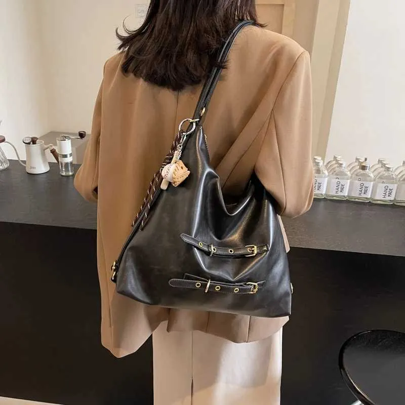 Damen Casual Schulter Multifunktionale Praktische Große Kapazität Damen Handtasche Reißverschluss Einkaufs Umhängetasche Y241216_voghion.com
