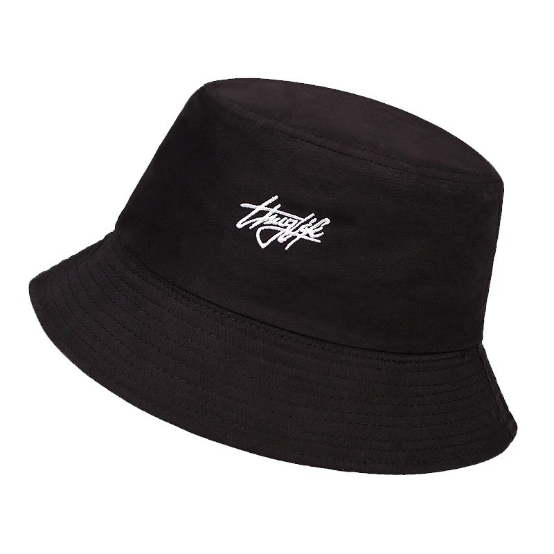 Nouveau chapeau de pêcheur double face respirant à large bord, protection extérieure, chapeau graffiti personnalisé, chapeau de protection solaire_voghion.com