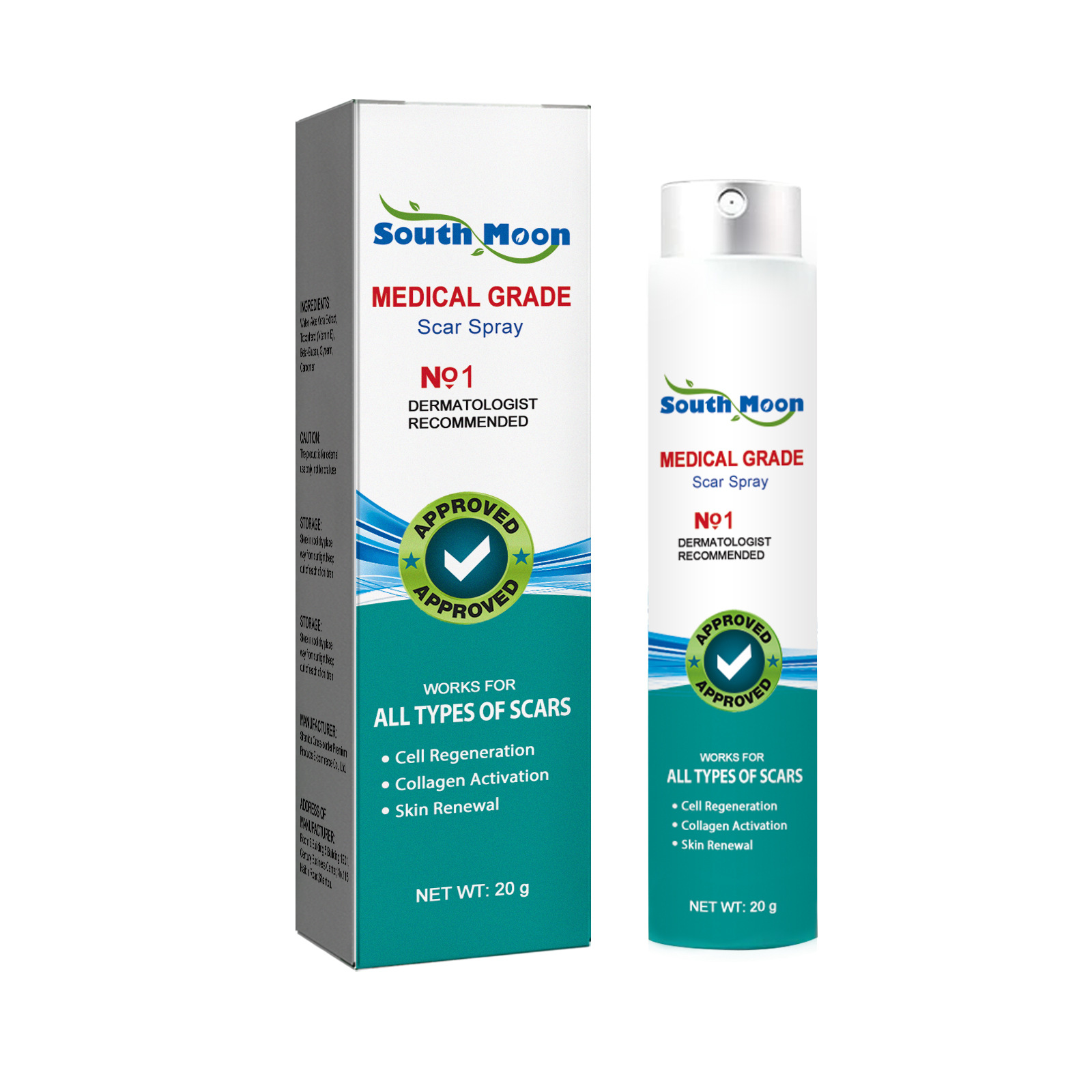 South Moon entsalzt das Hautpflegespray zur Glättung von Schwangerschaftsnarben_voghion.com