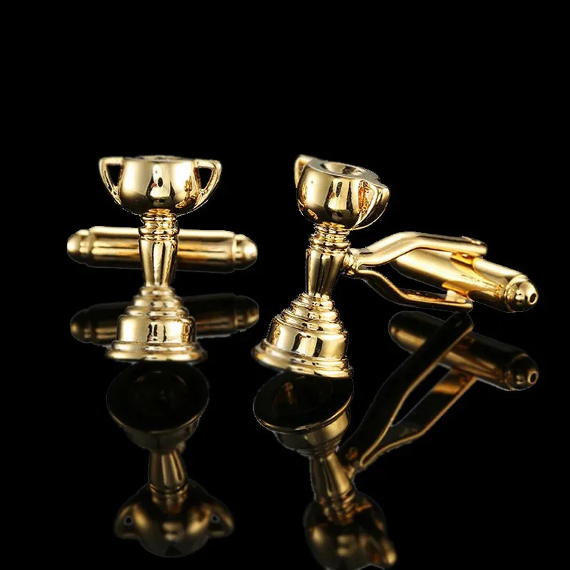 Klassische Manschettenknöpfe Aus Messing Gold Plattiert Herren_voghion.com