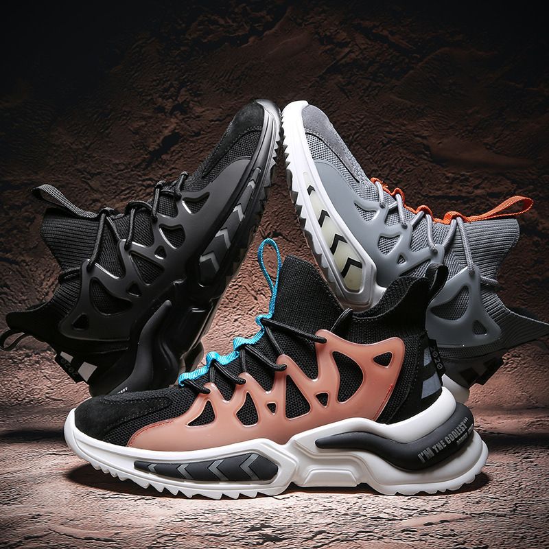 Men's new breathable sports for spring autumn seasons, fashionable and trendy casual shoes, running lace up flat shoes_voghion.com