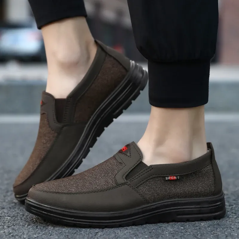 Lightweight Men Casual Breathable Canvas Loafers Slip-on Driving Shoes Wear-resistance Mens Sneakers ato Hombre_voghion.com
