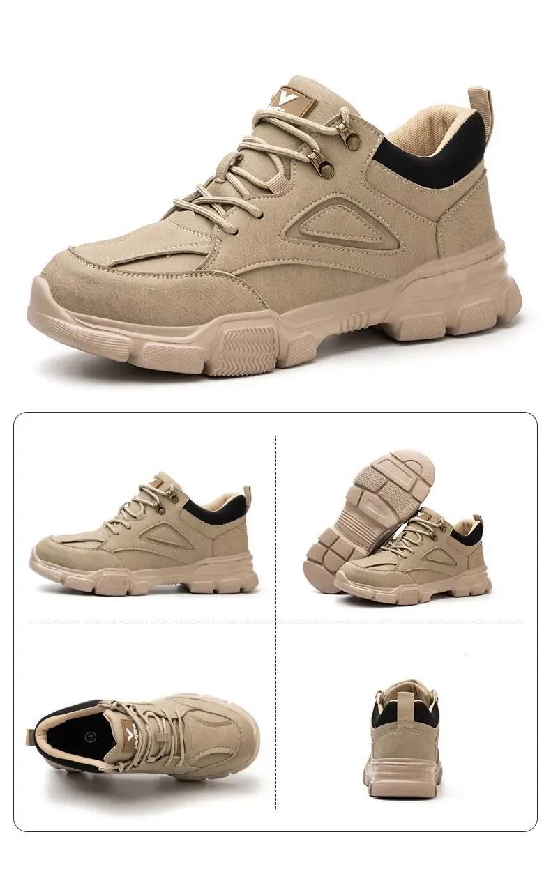 Bottes de travail indivisibles pour hommes, chaussures d'hiver à embout d'acier pour le sport et le transport direct 250402_voghion.com