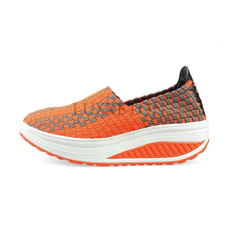 Chaussures de running en mesh tissé à semelle basculante_voghion.com