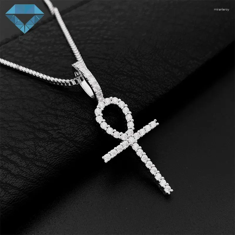 Přívěsky s přívěsky S Sterling Sier Moissanite Cross XIAN Drahokamy_voghion.com