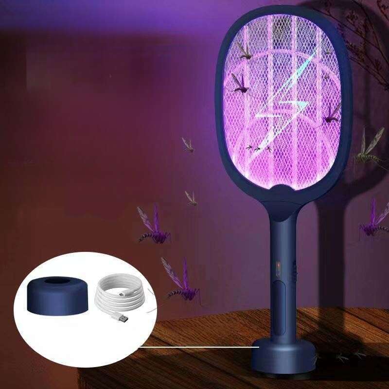 [4021 Repurchases] Electric Rechargeable Durable And Strong Household Lithium Battery Fly Electric Mosquito Swatter_voghion.com