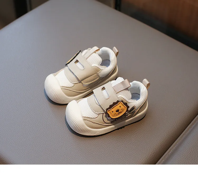 Çocuklar Yumuşak Tabanlı İlk Yürüteçler Bebek İlkbahar Sonbahar File Üst Cutefeet Çocuk Günlük Spor Ayakkabıları Yürümeye Başlayan Çocuk Kaymaz_voghion.com