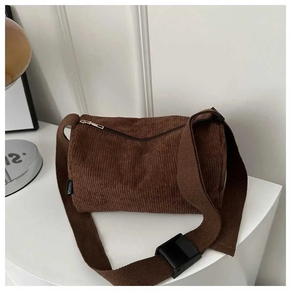 Genți de mână pentru femei, genți de umăr din catifea reiată, culoare solidă, tip messenger, tip crossbody, genți de mână pentru machiaj și ruj, C241216_voghion.com