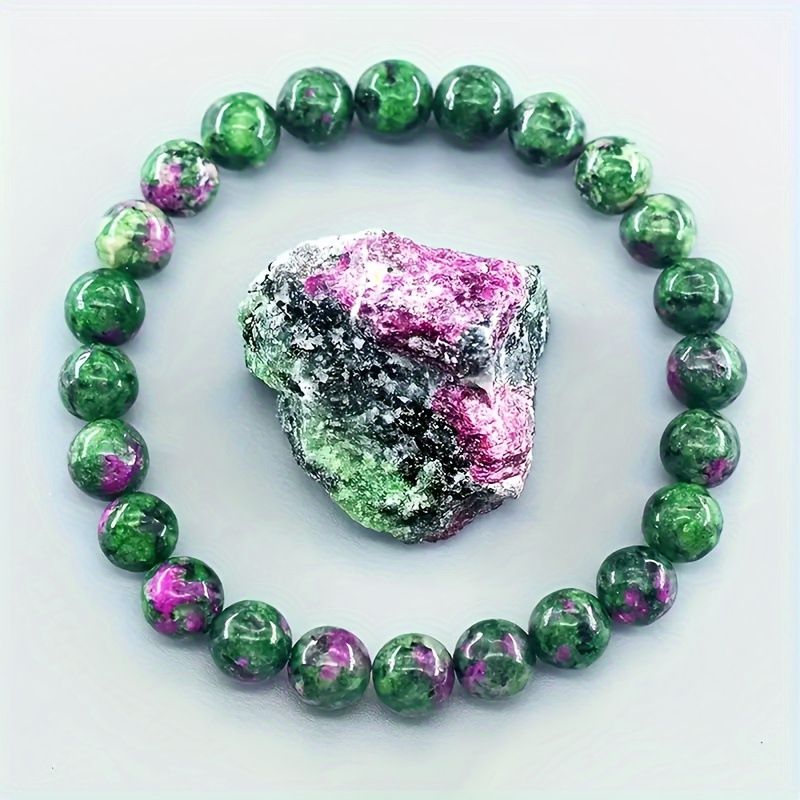 8MM Agate Tiger's Eye Crystal Natural Stone Elastic Rope, Beaded Bracelet, Men's And Women's Bracelet._voghion.com