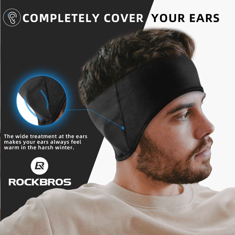 ROCKBROS Polkupyörän korvanlämmittimet Pääpanta Kuulosuojaimet Talvilämmin naiset Miehet_voghion.com