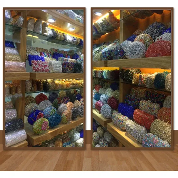 Poșetă de seară cu model shell roz pentru femei, cu pietre, Minaudiere, pentru petreceri, cină, Rhie, genți de mână cu cristale, genți și clutch-uri de seară_voghion.com