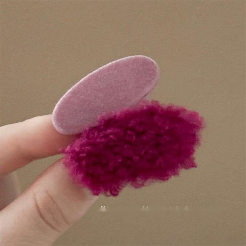 Dopamine Lamb Hair Autumn And Winter New Plush Duckbill Cute Side Atmospheric Forehead Bangs Clip_voghion.com