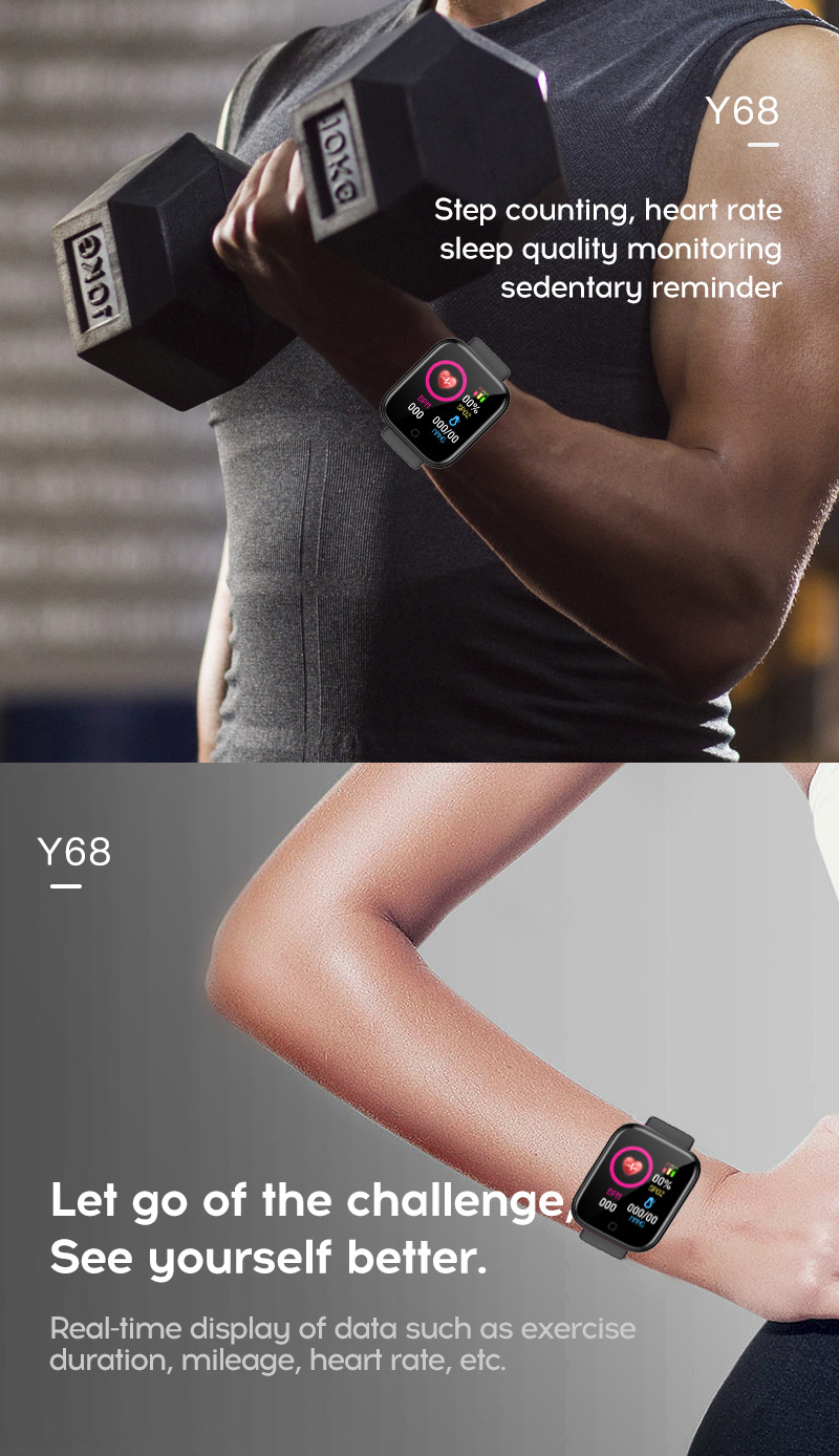 Y68 D20S Smart Armband Student Männer Und Frauen Sport Bluetooth Uhr Geschenk Neue_voghion.com