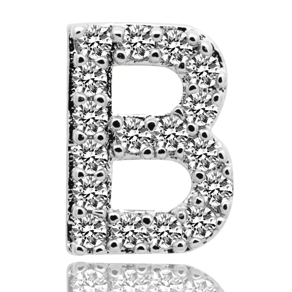 & Oro bianco ghiacciato A-Z Lettera personalizzata Grillz Full Dia fai da te Fang Grills Dente inferiore Cap Hip Hop Dentale Bocca Denti_voghion.com