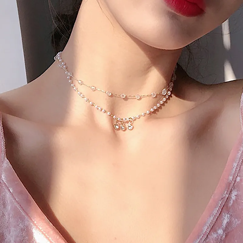 Catene Vintage Catena Spessa OT Fibbia Collana Girocollo Per Le Donne Punk Argento Colore Metallo Geometrico Stratificato Gioielleria di Moda_voghion.com