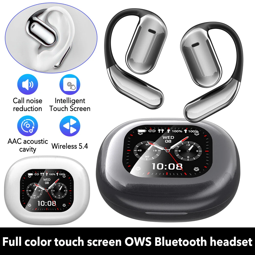 True Wireless Bone Conduction Headphones, OWS Open Ear Earphones With Earhooks_voghion.com