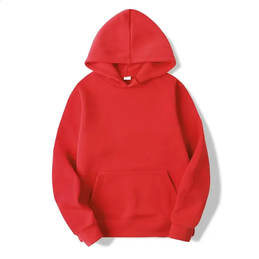 Trendy Loose Outono Inverno Homens e Mulheres Fleece Sports Sweatshirt Cor Sólida Pullover Casal Moda Hoodie S-3XL_voghion.com