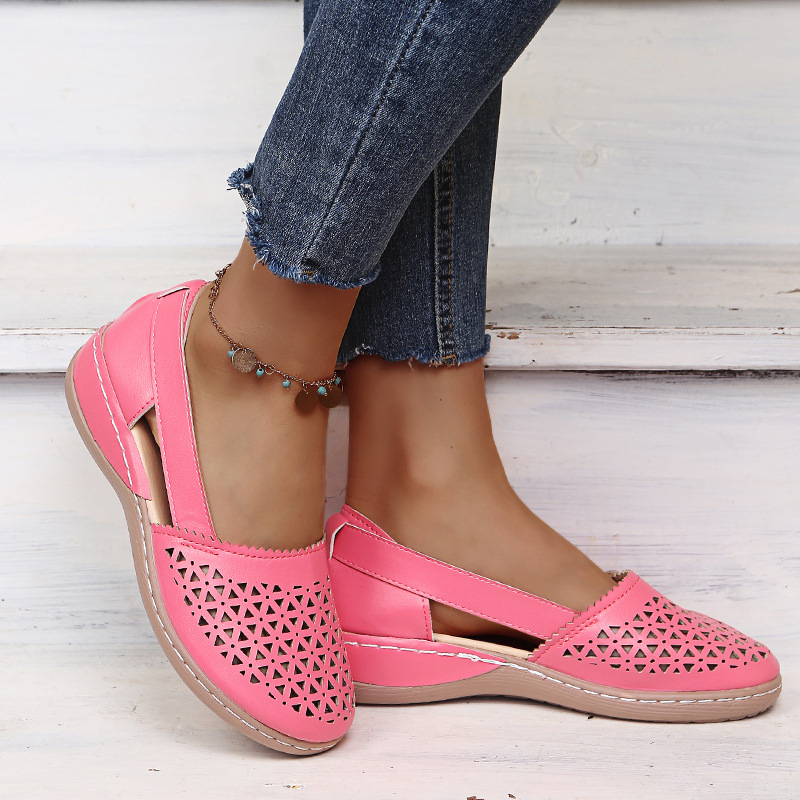 Modische, lässige, perforierte Schuhe für Damen_voghion.com