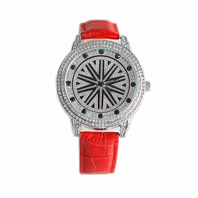 Orologio da donna alla moda, quadrante grande universale, costantemente in funzione, cinturino in vera pelle impermeabile, orologio al quarzo da uomo_voghion.com