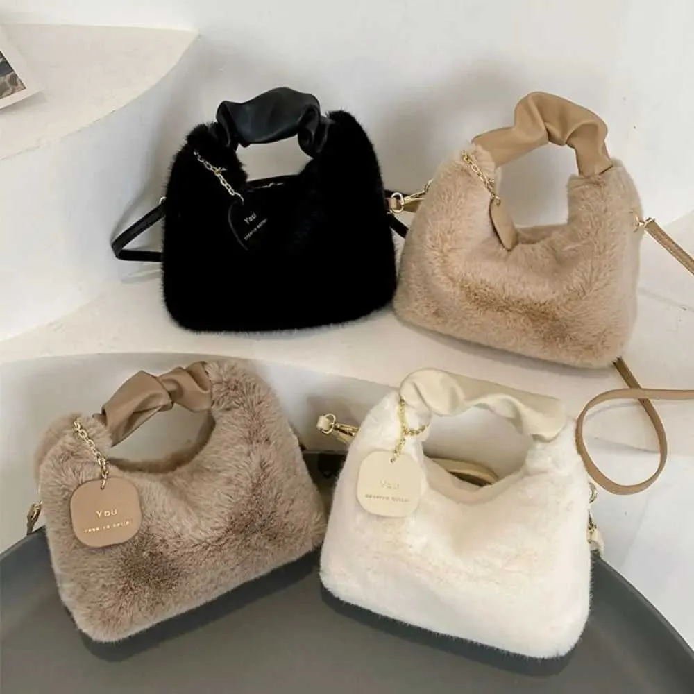Designer Bag New winter plush long fur womens cross body fashion trend shoulder bag wallet and handbag Y241115_voghion.com