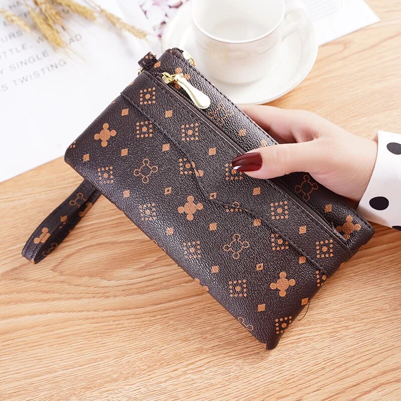 Dames merk clutch portemonnee dames geld portemonnee voor dames clutch bag slanke vrouwelijke portemonnee kaarthouder ongelijke portefeuilles gemaakt van leer_voghion.com