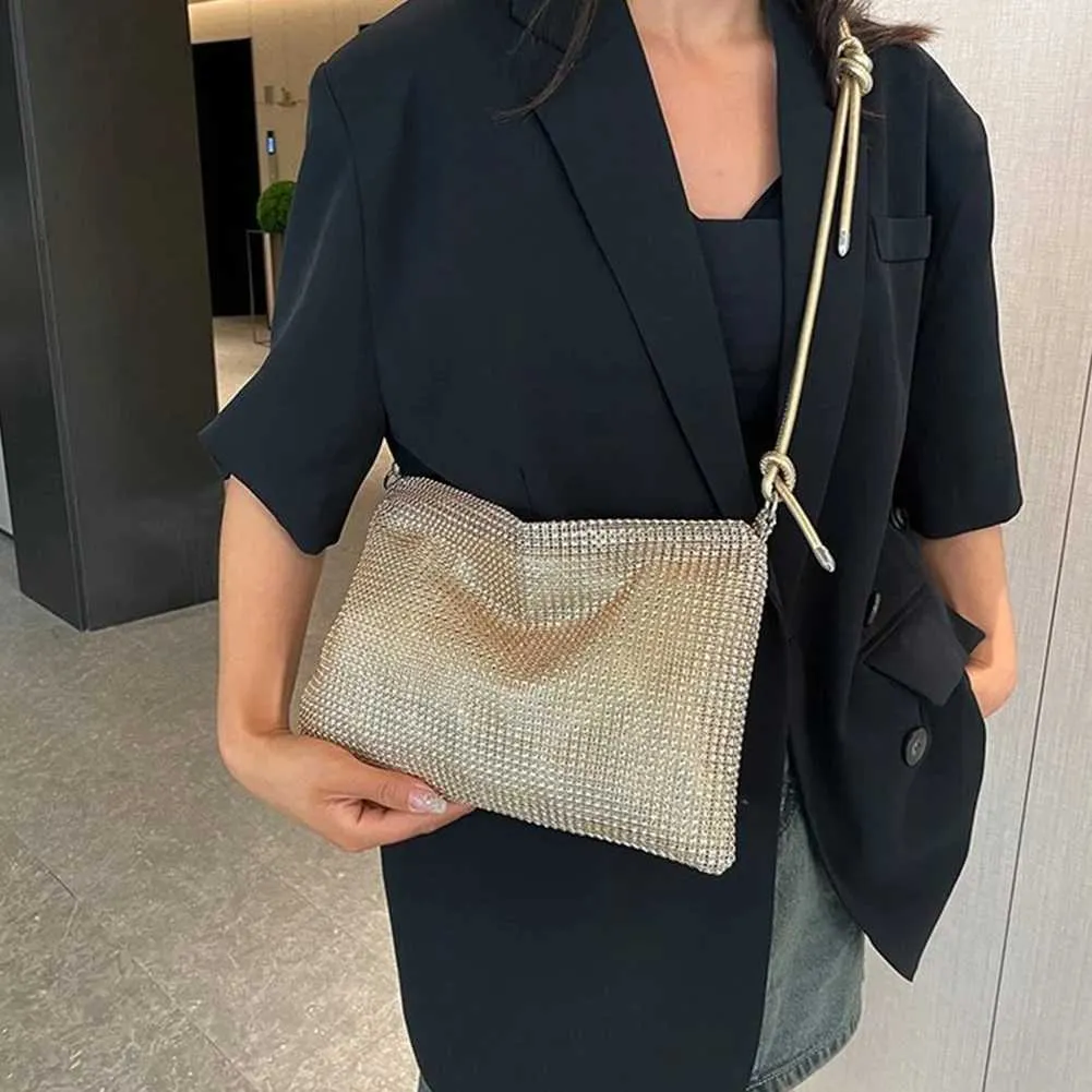 Pochette de soirée tendance Rhie pour femme, sac à main pour dîner, mariage, portefeuille, élégant, sac à bandoulière, sous-vêtements, Y241019_voghion.com