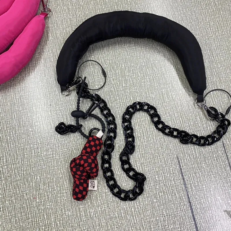 1Pc gebreide kleine verlengriem pols kleurrijke trekknoop tas schouderband Koreaanse mode tas hanger accessoires_voghion.com