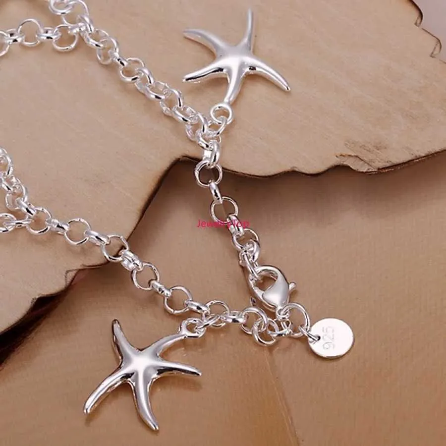 Chain beauty fashion top quality Sterling Sier Jewelry charm stars Bracelets Cute chain for women lady gifts JSHH193 H240504_voghion.com