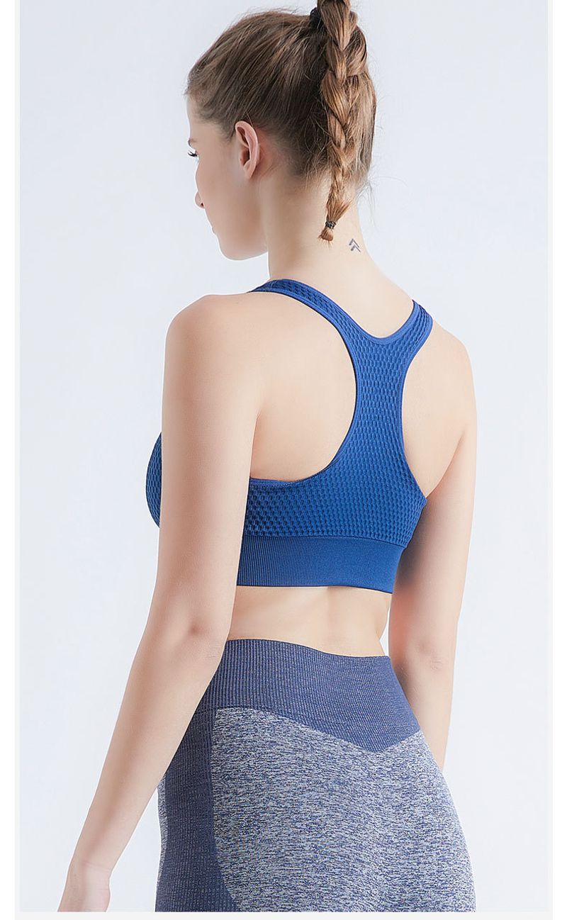 Seamless High-strength Sports Underwear For Women's Summer Shock-absorbing Yoga Fiess Vest, Running Beauty Back, No_voghion.com