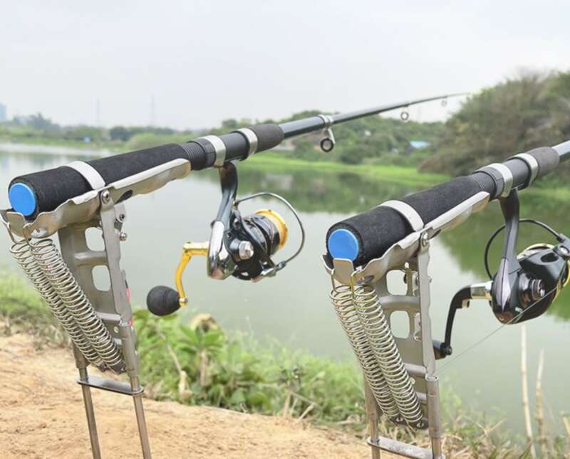 Sea Automatic Bouncing Up Fishing Artifact Sea Rod Gun Torreta Suporte de Pólo Inserção Multifuncional Inserção no Solo_voghion.com