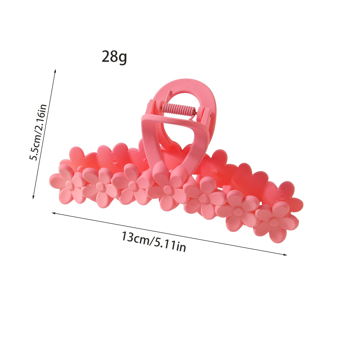 Women's Hair Accessories Frosted Flower Clip Version Of The Gradient Color Sweet Hair Claws Female Back Of The Head Hair Shark Clip Headdress_voghion.com