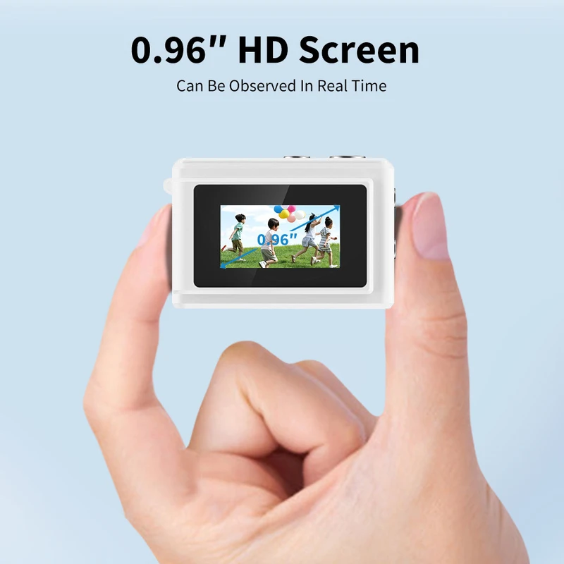 Kleine Mini-Kamera, Videorekorder, Monoreflex-Minikamera, 0,96 Zoll, Kinder-Videokamera, Schlüsselanhängerkamera für Kinder DC23_voghion.com