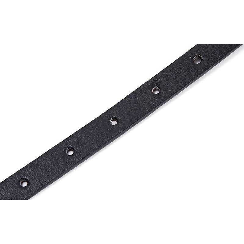 New Women's Fashion Simple Versatile Decorative Black And White Spaghetti Belt_voghion.com