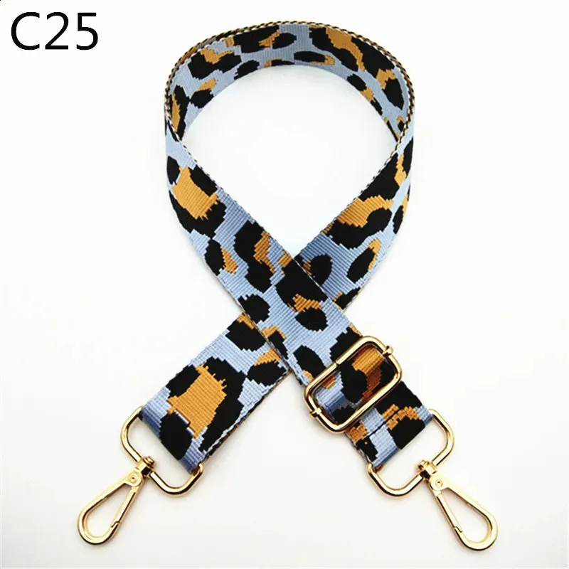 3.8cm Leopard Print Narrow Shoulder Strap Adjustable Womens Belts Replacement Bag Accessories 240805_voghion.com