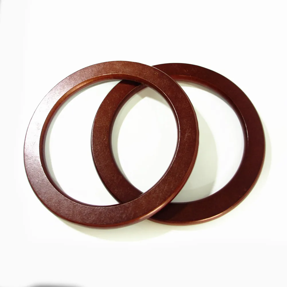 1Pc Round Wooden Handle Solid Wood Handbag Handles Replacement DIY Purse Lage Handcrafted Accessories Bag Making_voghion.com