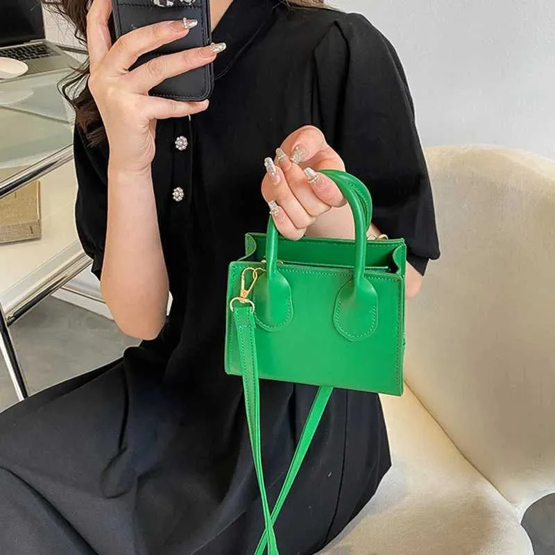 Elegant Top Handle Shoulder Bag For Women Solid Color Pu Leather_voghion.com