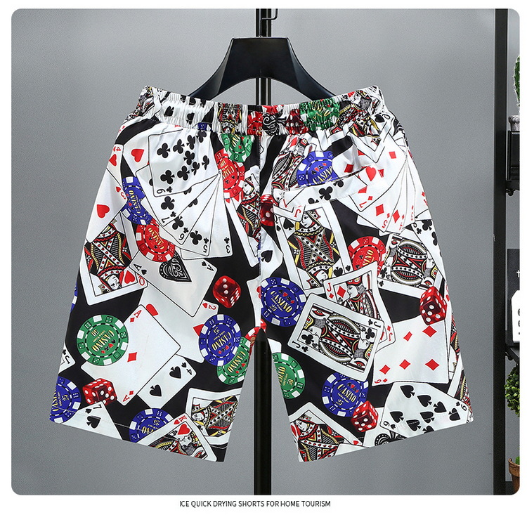 Plus Size Fat Summer Loose fitting Men's Shorts Trendy and Fashionable Half Beach Casual Middle Pants_voghion.com