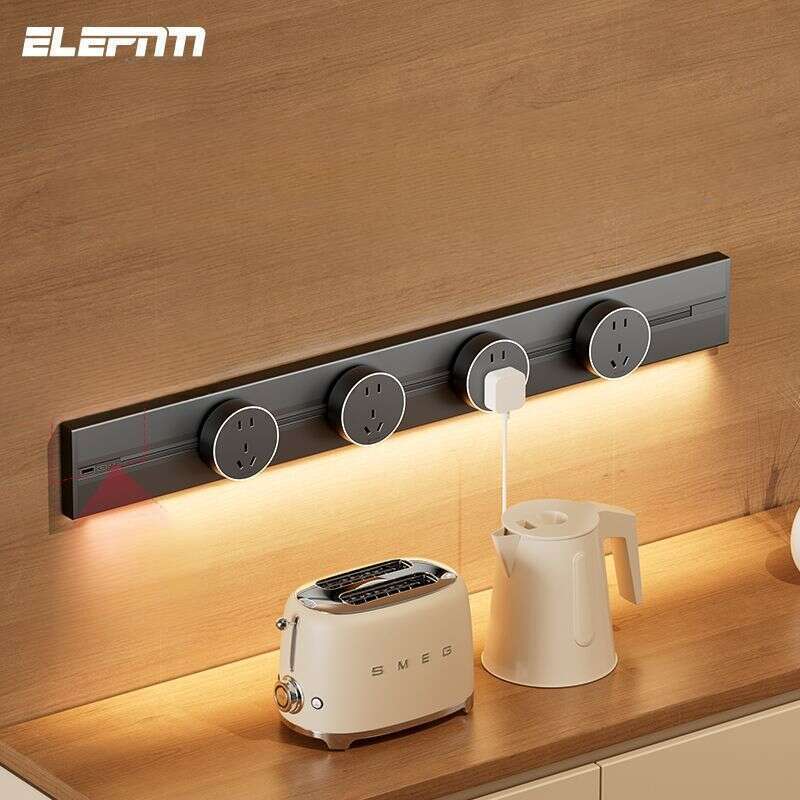 【Protección ocular con alta reproducción de color】 Riel con luz de inducción USB-C para cocina, sala de estar, hogar, deslizante móvil_voghion.com