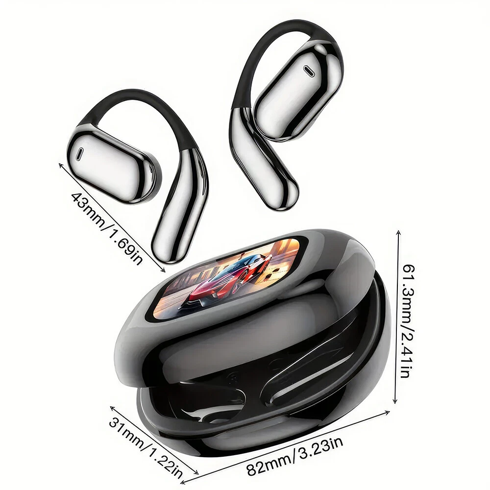 True Wireless Bone Conduction Headphones, OWS Open Ear Earphones With Earhooks_voghion.com