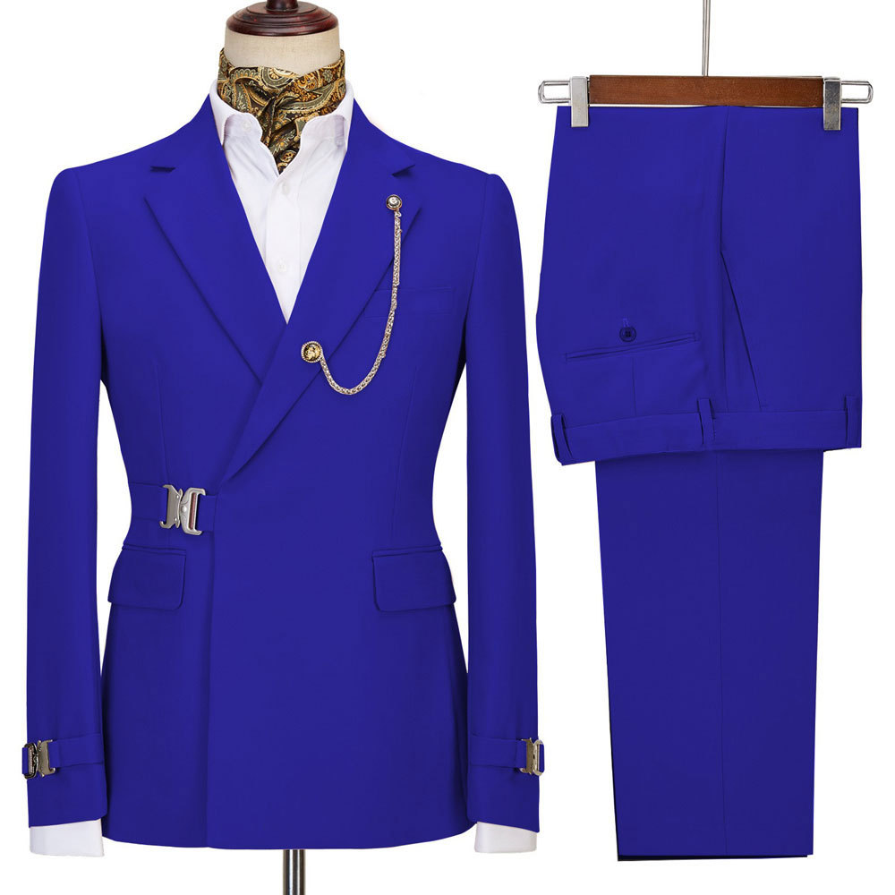 Men's Clothing New Two Piece Suits Casual Business Suits For Groomsmen And Groomsmen_voghion.com