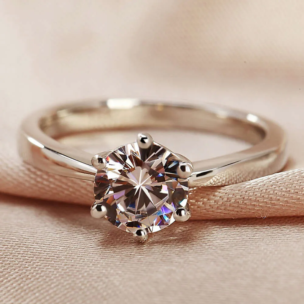 GOLD SIER Island 1,5 Karat Silberfarbe für Damen Anillos De Jewelry Bizuteria Diamantring_voghion.com