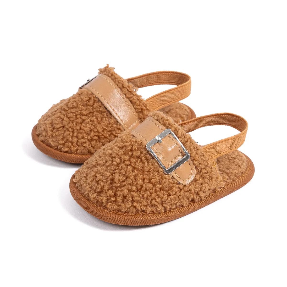 Pantofole neonato morbide in peluche calde per inverno ed interno_voghion.com