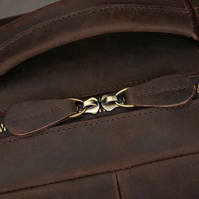 Zaino vintage Crazy Horse autentico da uomo, 14 pollici, per laptop, da lavoro, da donna, in pelle, per la scuola, grande, da viaggio_voghion.com