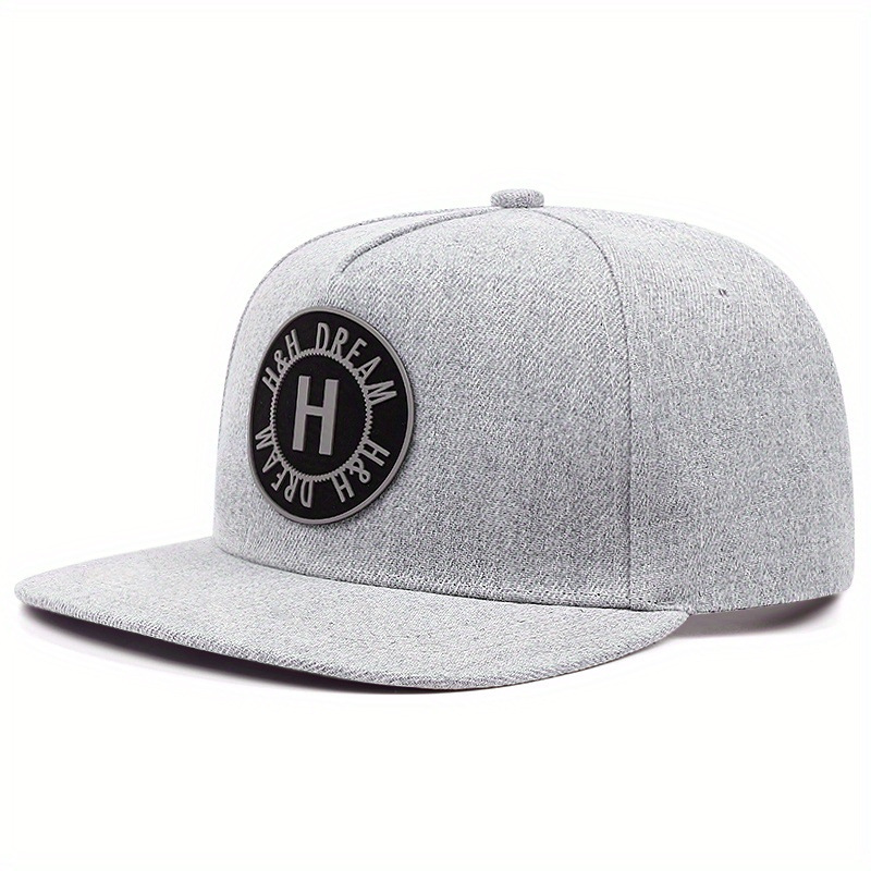 Flat Street geborduurde Letter H hiphop-honkbalhoed voor heren en dames_voghion.com